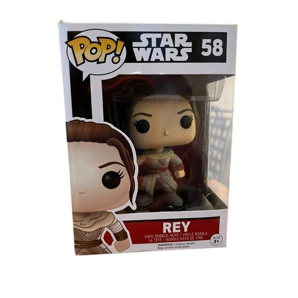 Funko Pop! Disney Star Wars Rey 58 Vinyl Figure Bobblehead Force Awakens NIB